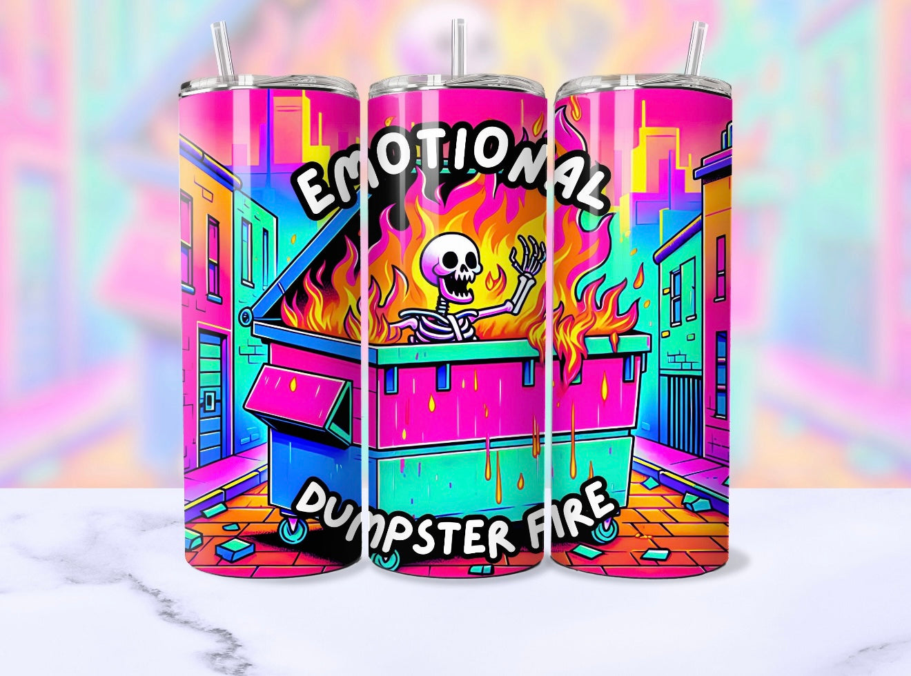 Emotional Dumpster Fire Tumbler
