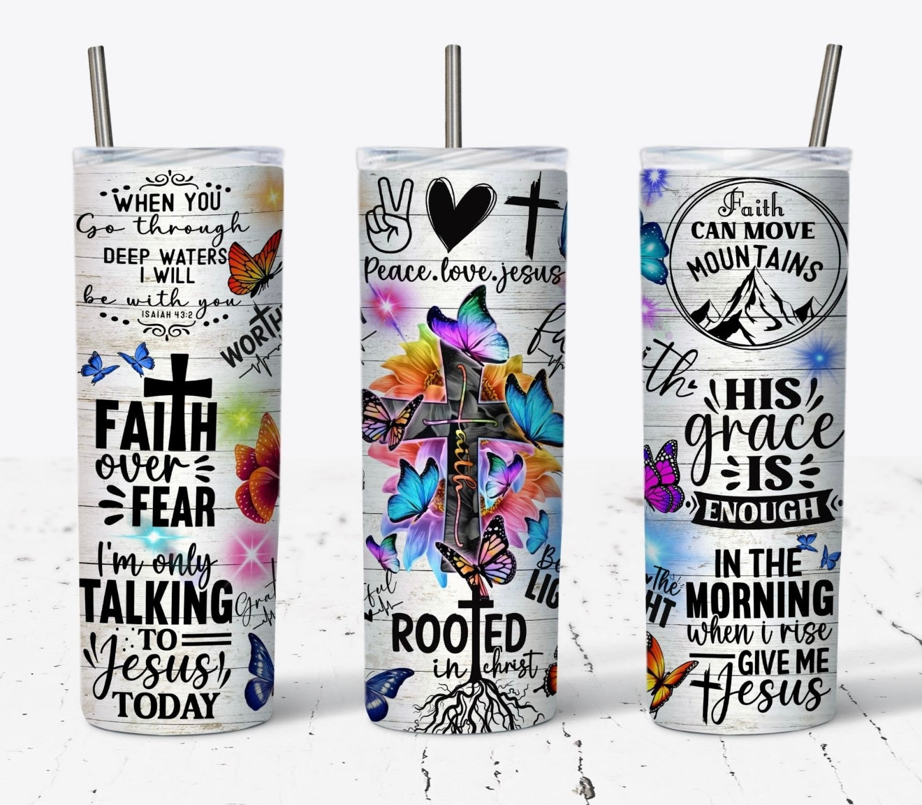 Faith Over Fear Tumbler