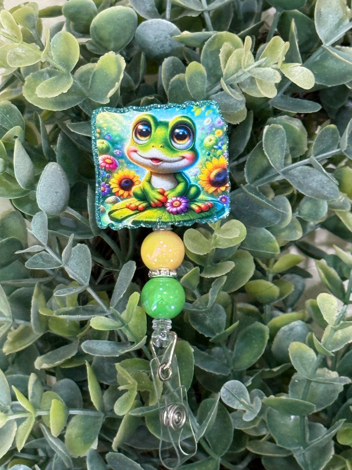 Frog Retractable Badge Reel