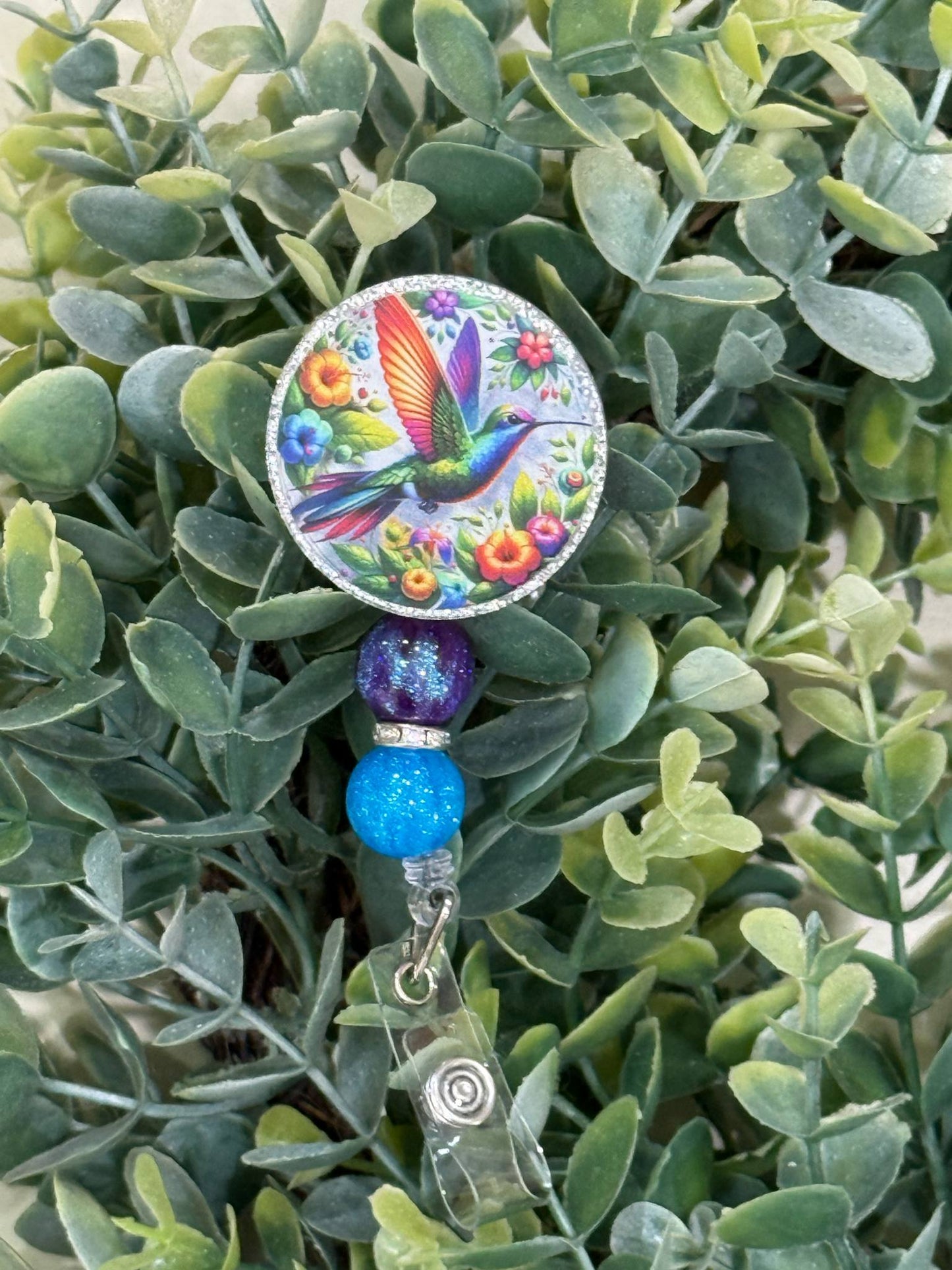 Hummingbird Retractable Badge Reel