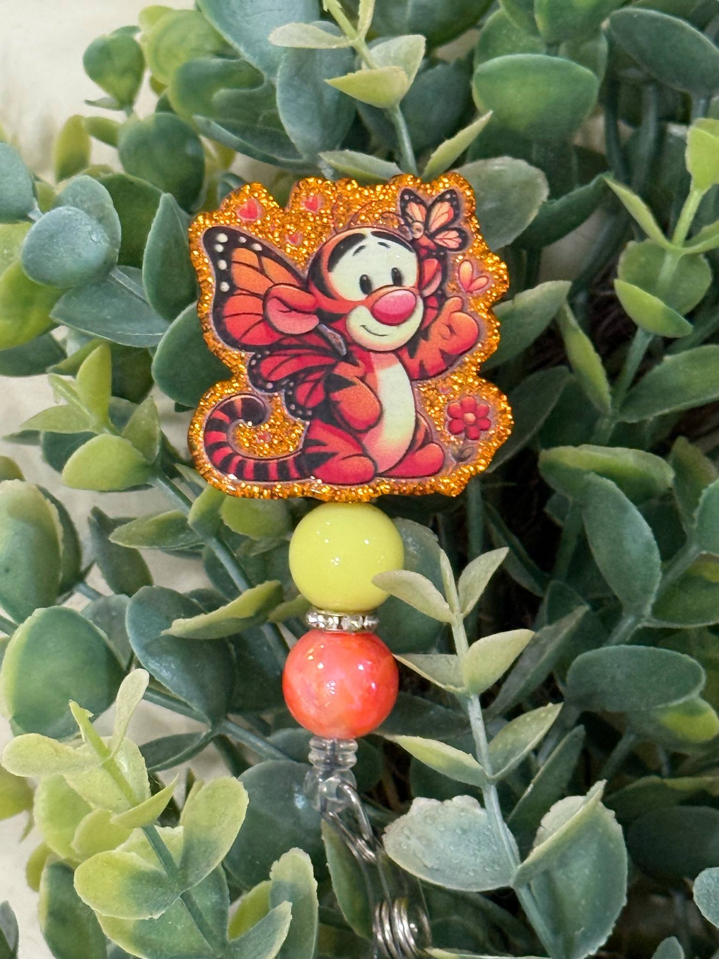 Tigger Butterfly Retractable Badge Reel