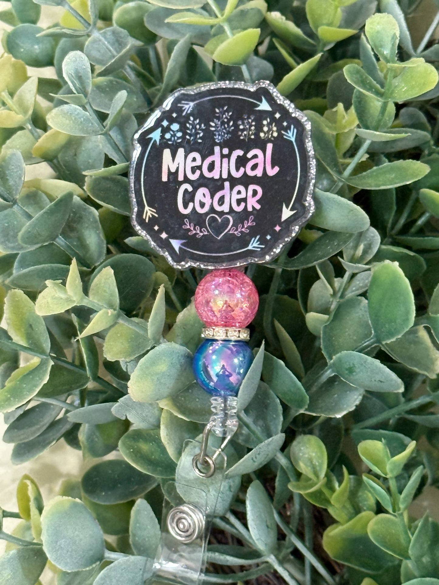 Medical Coder Retractable Badge Reel