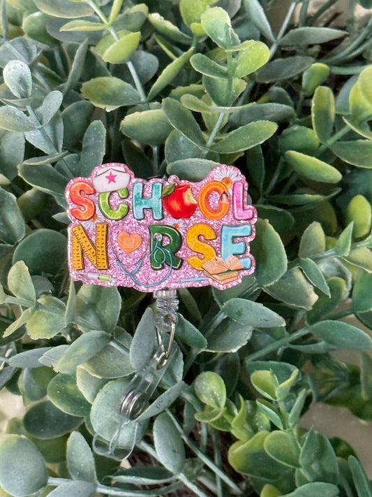 School Nurse Retractable Badge Reel