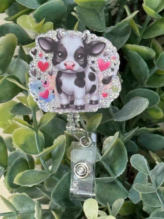 Cow Retractable Badge Reel