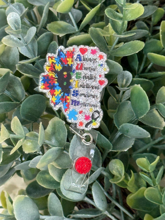 Autism Retractable Badge Reel