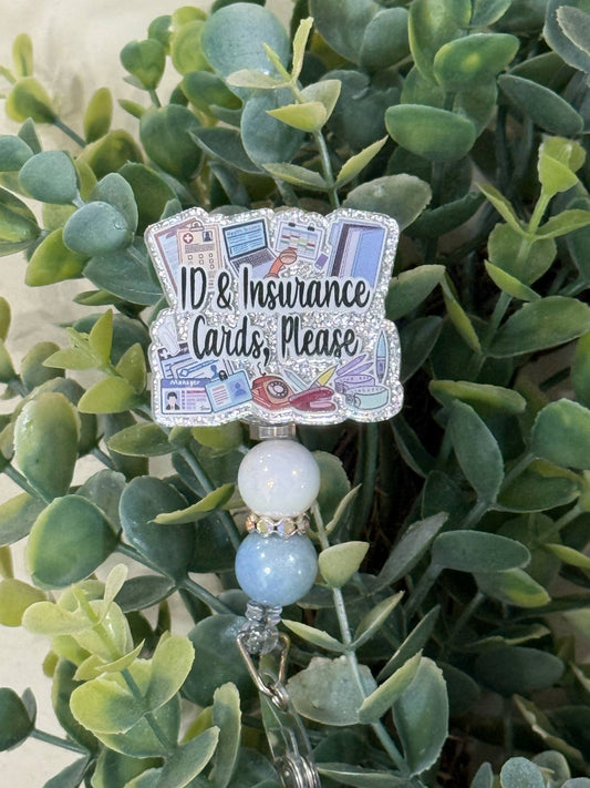 ID & Insurance Card Retractable Badge Reel