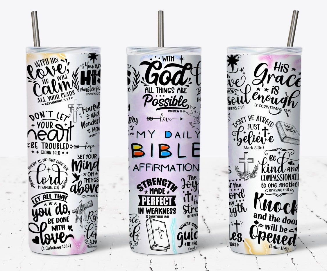 Bible Affirmation Tumbler