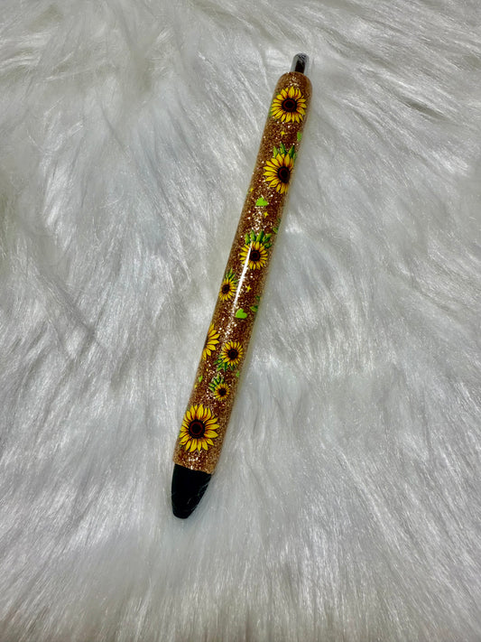 Sunflower Glitter Pen