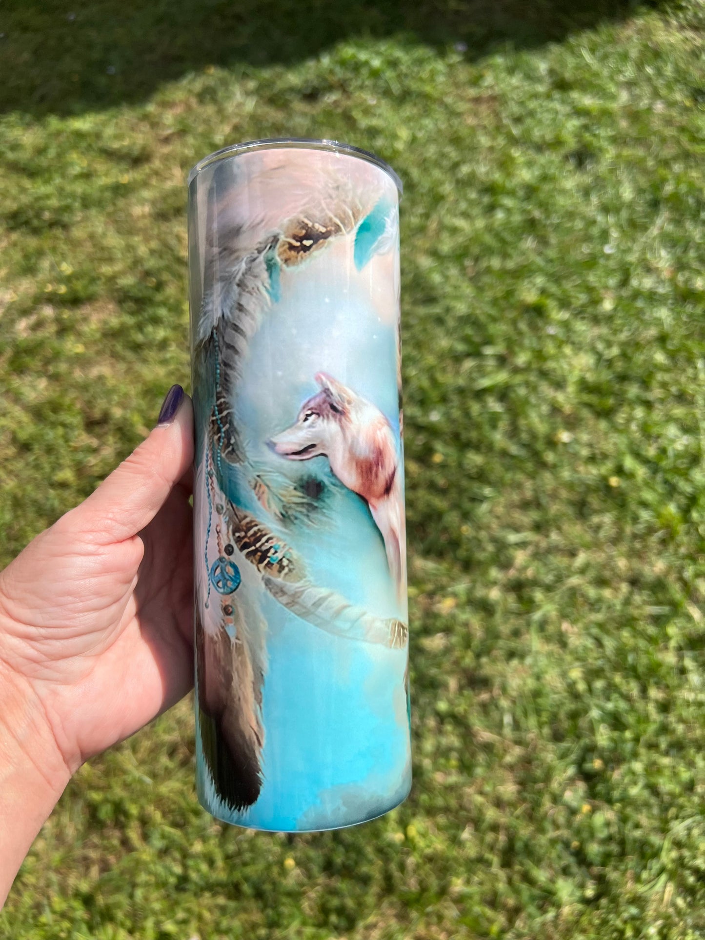 Wolf Dreamcatcher Tumbler