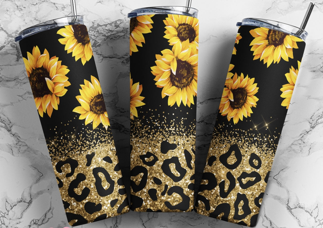 Sunflower/Leopard Tumbler