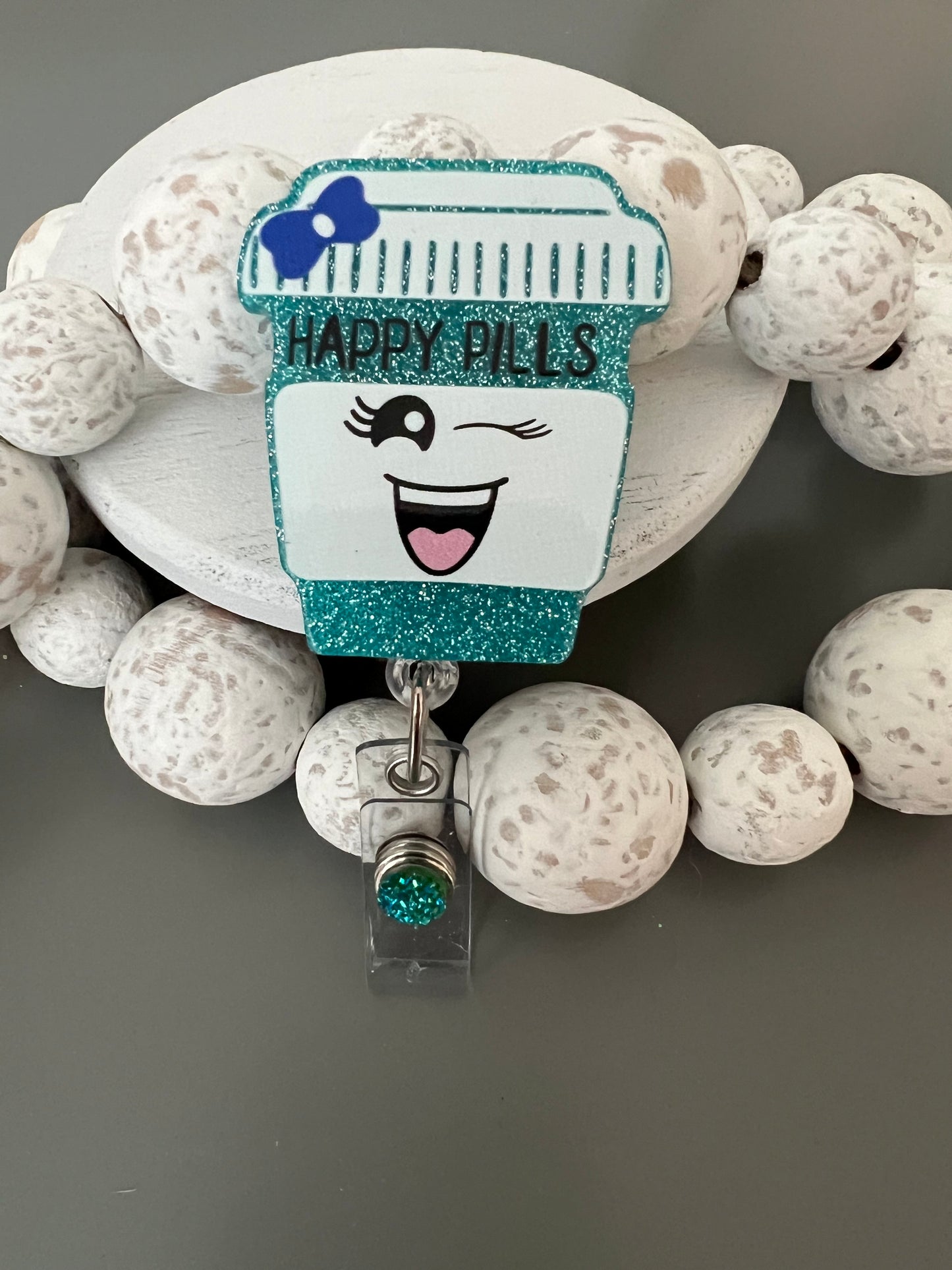 Happy Pills Badge Reel