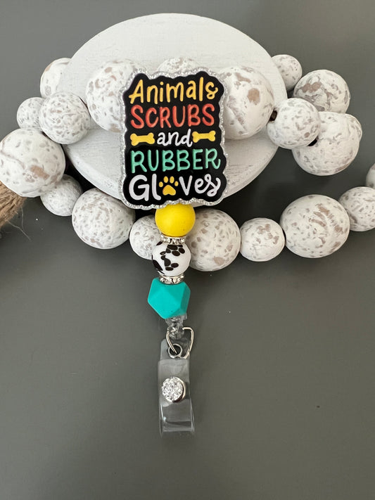 Animals Scrubs Badge Reel