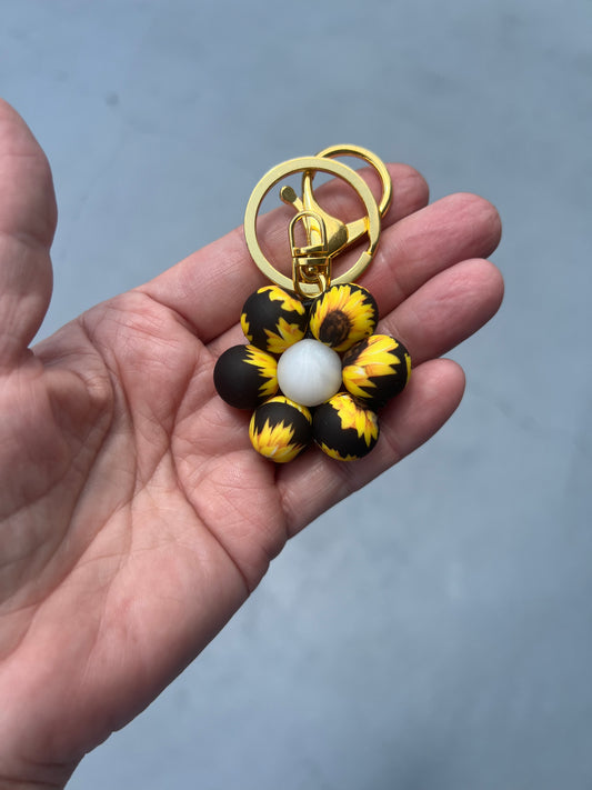 Sunflower Keychain