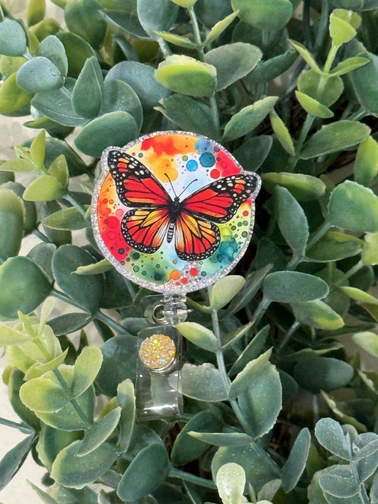 Butterfly Retractable Badge Reel