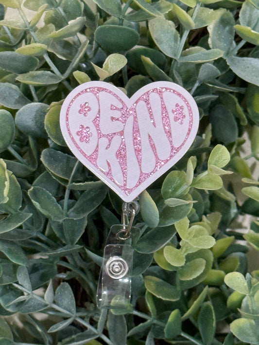 Be Kind Retractable Badge Reel