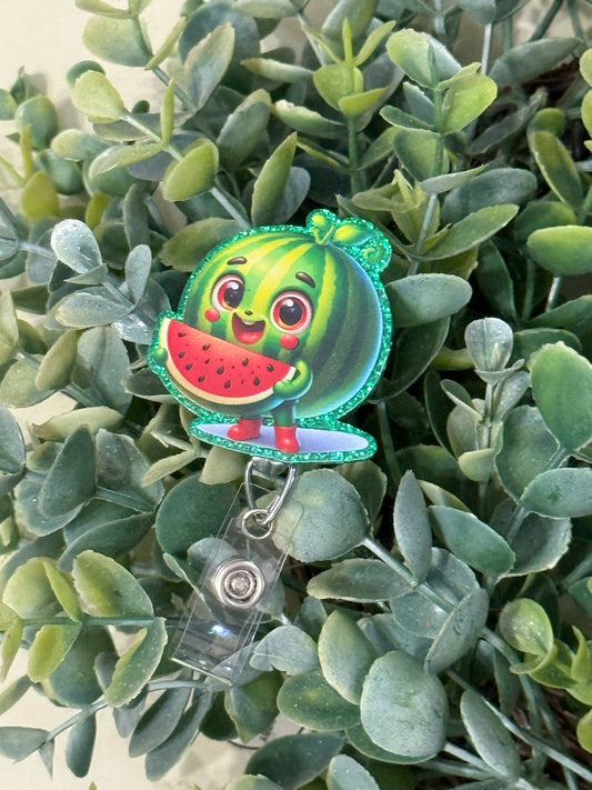 Watermelon Retractable Badge Reel