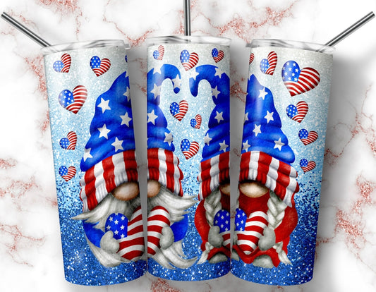 Patriotic Gnome Tumbler