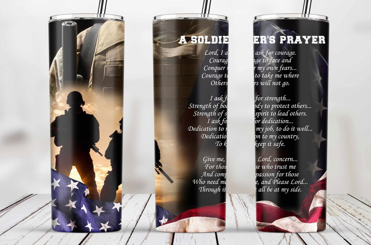 Soldiers Prayer Tumbler