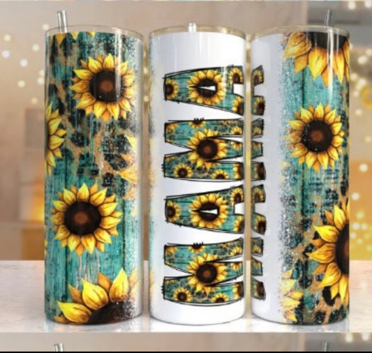 Sunflower Mama Tumbler