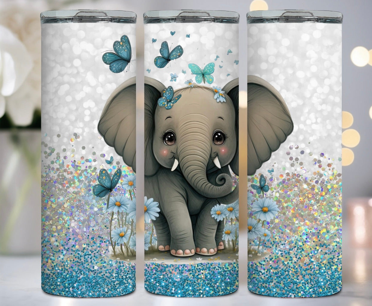 Elephant Blue Tumbler