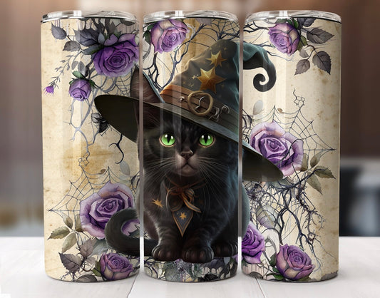 Black Cat Tumbler