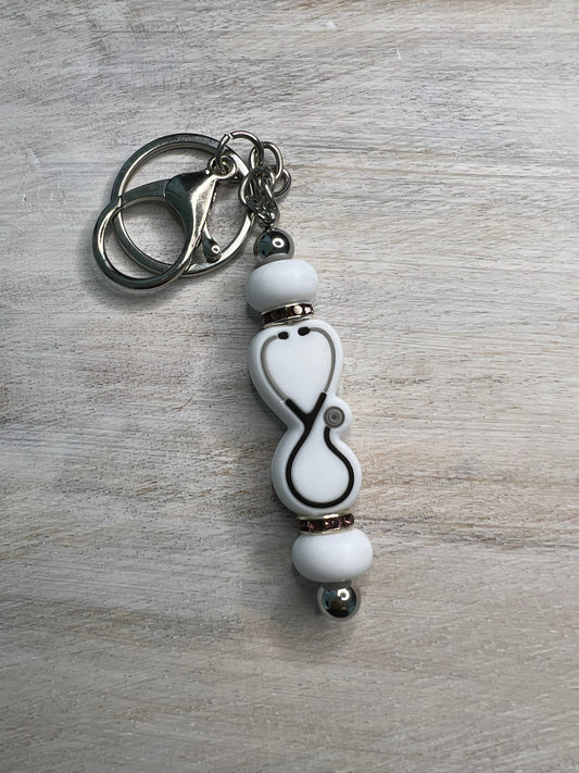 Nurse Stethoscope Keychain