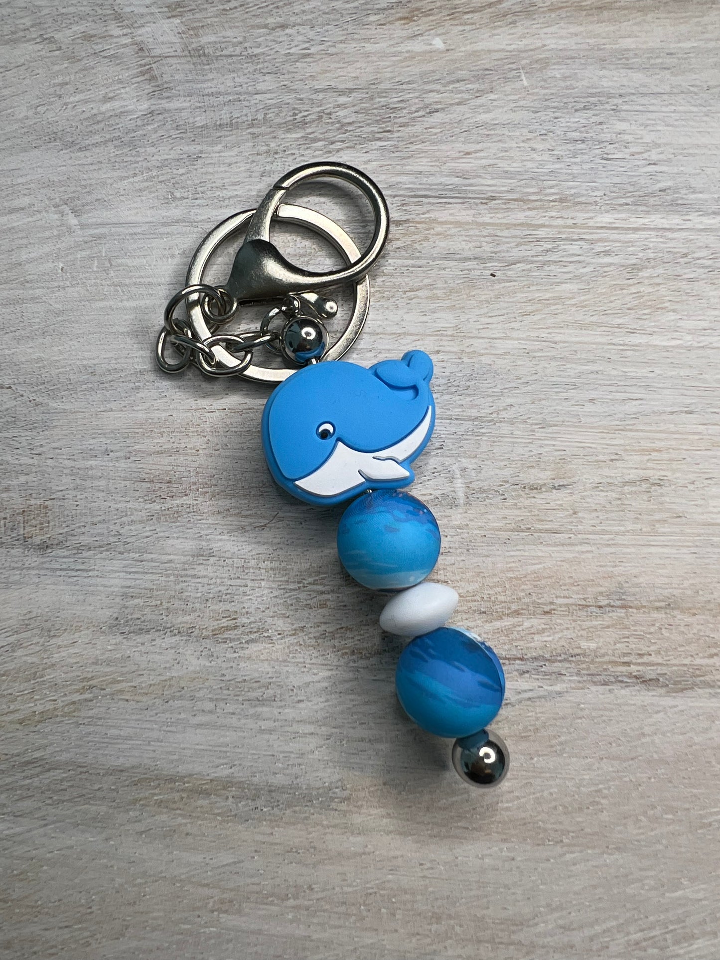 Whale Keychain (OCEAN WAVE BEADS)