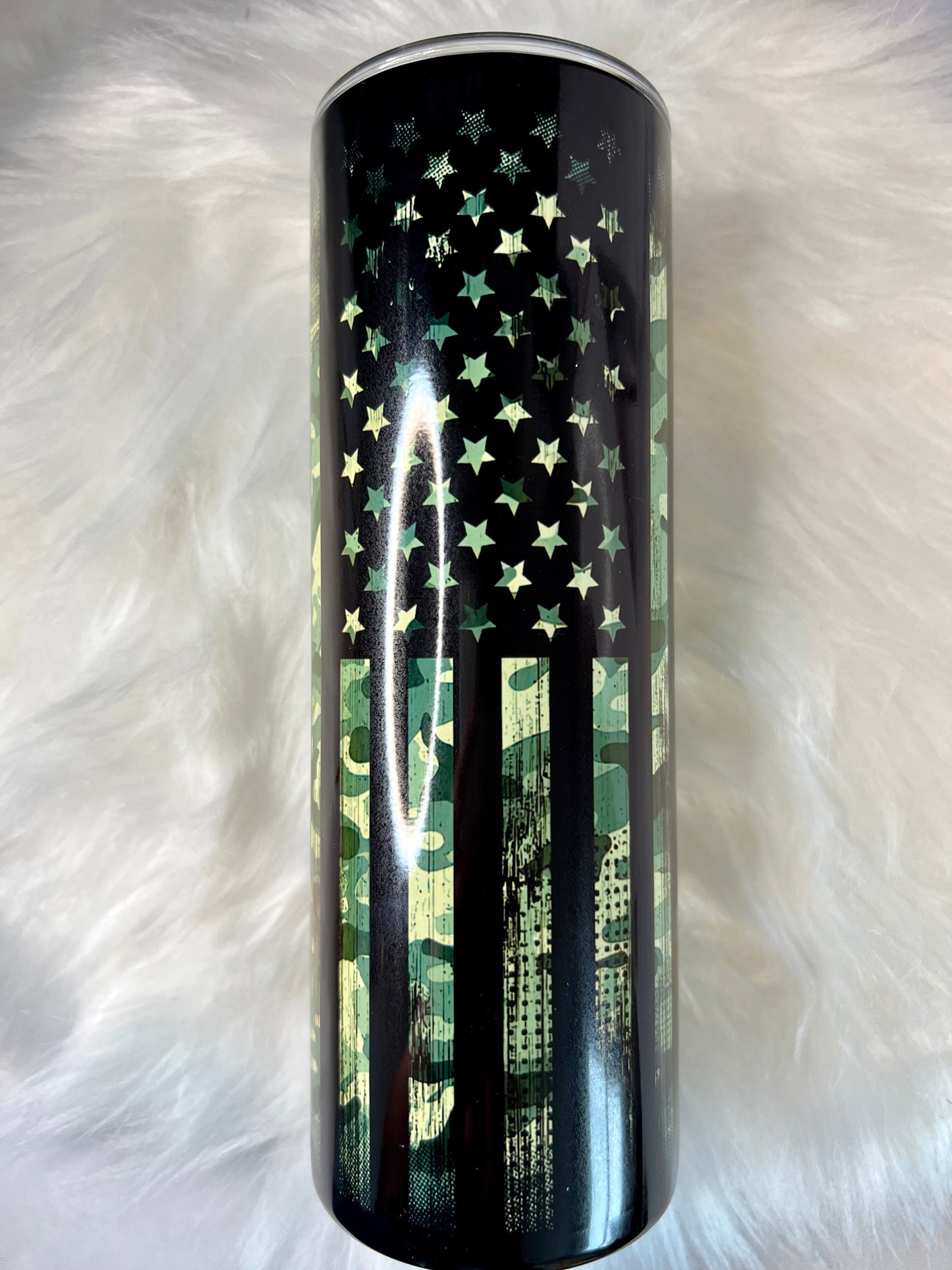 Camo Flag Tumbler