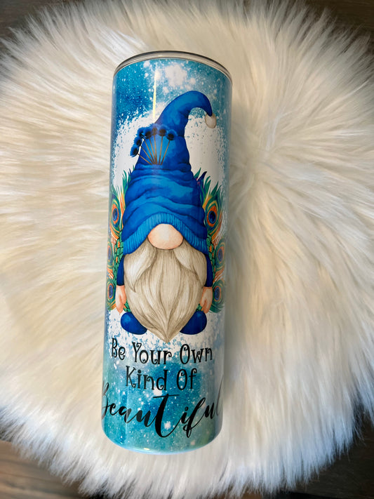 Gnome Peacock Gnome Tumbler