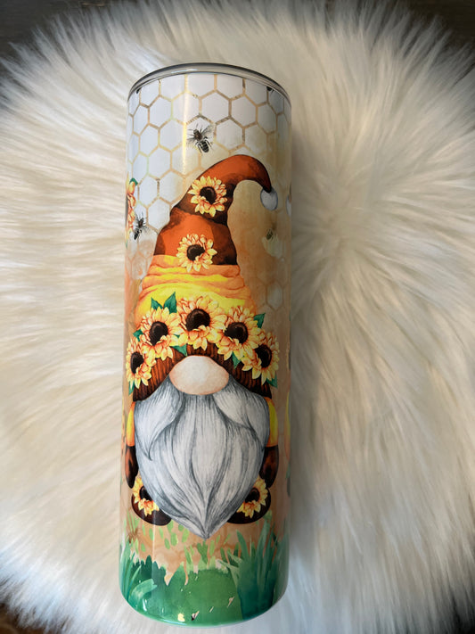 Sunflower Gnome Tumbler